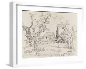 Oliviers à Eygalières (Bouches-du-Rhône)-null-Framed Giclee Print