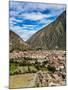 Ollantaytambo, elevated view, Sacred Valley, Cusco Region, Peru, South America-Karol Kozlowski-Mounted Photographic Print