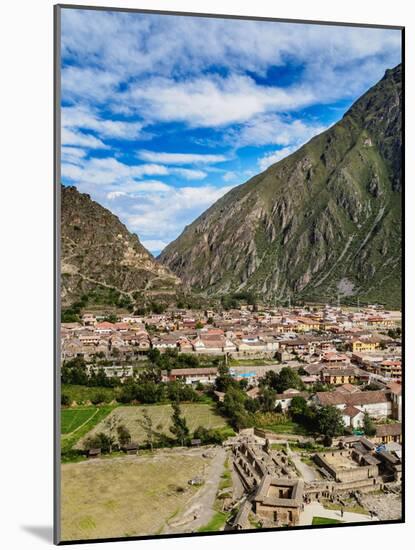 Ollantaytambo, elevated view, Sacred Valley, Cusco Region, Peru, South America-Karol Kozlowski-Mounted Photographic Print