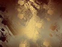 Brown Golden Abstract  Background for Design-ollen-Stretched Canvas