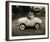 Ollie In His Car-Pete Kelly-Framed Giclee Print