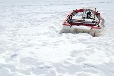 Boat in the Winter on Shore-Ollikainen-Laminated Photographic Print