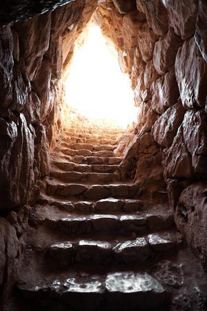Exit Of A Cave In Archaeological Excavations Of Mycenae