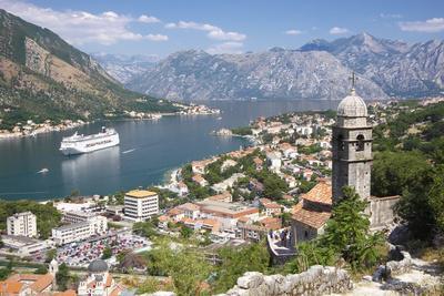 Kotor Bay and Bell Tower of Our Lady of Salvation, Montenegro