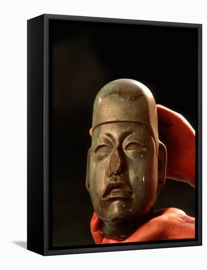 Olmec, Jade, National Museum of Anthropology and History, Mexico City, Mexico-Kenneth Garrett-Framed Stretched Canvas