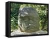 Olmec Stone Head at Parque-Museo La Venta, Villahermosa, Tabasco, Mexico, North America-Richard Nebesky-Framed Stretched Canvas