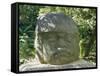 Olmec Stone Head at Parque-Museo La Venta, Villahermosa, Tabasco, Mexico, North America-Richard Nebesky-Framed Stretched Canvas