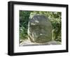 Olmec Stone Head at Parque-Museo La Venta, Villahermosa, Tabasco, Mexico, North America-Richard Nebesky-Framed Photographic Print