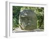 Olmec Stone Head at Parque-Museo La Venta, Villahermosa, Tabasco, Mexico, North America-Richard Nebesky-Framed Photographic Print