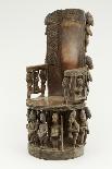 Chief's Throne, Yoruba Culture (Wood and Pigment)-Olowe of Ise-Framed Stretched Canvas