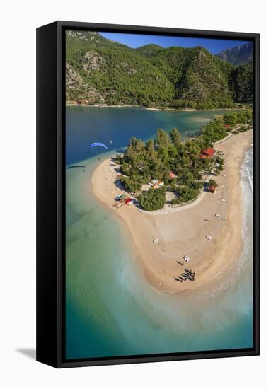 Oludeniz, Aerial, Fethiye, Turkey-Ali Kabas-Framed Stretched Canvas