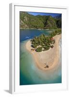 Oludeniz, Aerial, Fethiye, Turkey-Ali Kabas-Framed Photographic Print