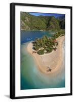 Oludeniz, Aerial, Fethiye, Turkey-Ali Kabas-Framed Photographic Print