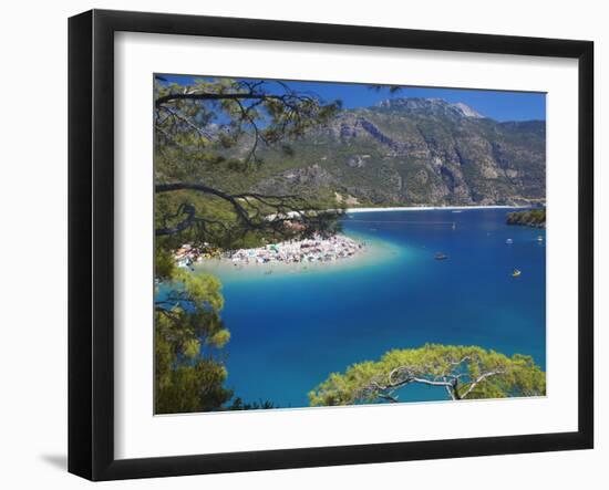 Oludeniz Beach, Fethiye, Anatolia, Turkey, Asia Minor, Eurasia-Sakis Papadopoulos-Framed Photographic Print