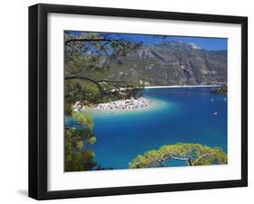 Oludeniz Beach, Fethiye, Anatolia, Turkey, Asia Minor, Eurasia-Sakis Papadopoulos-Framed Photographic Print
