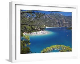 Oludeniz Beach, Fethiye, Anatolia, Turkey, Asia Minor, Eurasia-Sakis Papadopoulos-Framed Photographic Print