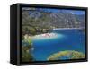 Oludeniz Beach, Fethiye, Anatolia, Turkey, Asia Minor, Eurasia-Sakis Papadopoulos-Framed Stretched Canvas