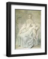 Olympe De Gouges (1748-1793), French Playwright and Political Activist Guillotined in 1793-null-Framed Art Print