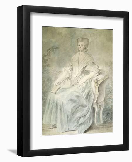 Olympe De Gouges (1748-1793), French Playwright and Political Activist Guillotined in 1793-null-Framed Art Print