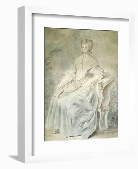 Olympe De Gouges (1748-1793), French Playwright and Political Activist Guillotined in 1793-null-Framed Art Print