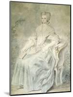 Olympe De Gouges (1748-1793), French Playwright and Political Activist Guillotined in 1793-null-Mounted Art Print