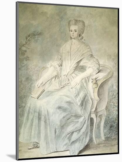 Olympe De Gouges (1748-1793), French Playwright and Political Activist Guillotined in 1793-null-Mounted Art Print