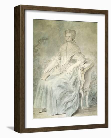 Olympe De Gouges (1748-1793), French Playwright and Political Activist Guillotined in 1793-null-Framed Art Print