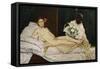 Olympia, 1863-1865-Edouard Manet-Framed Stretched Canvas