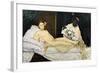 Olympia, 1863-Edouard Manet-Framed Giclee Print