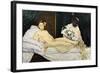 Olympia, 1863-Edouard Manet-Framed Giclee Print