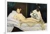 Olympia, 1863-Edouard Manet-Framed Giclee Print