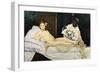 Olympia, 1863-Edouard Manet-Framed Giclee Print