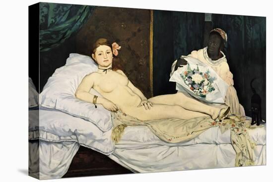 Olympia, 1863-Edouard Manet-Stretched Canvas