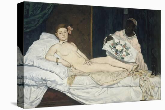 Olympia, 1863-Edouard Manet-Stretched Canvas