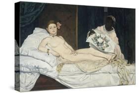 Olympia, 1863-Edouard Manet-Stretched Canvas