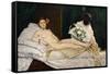 Olympia, 1863-Edouard Manet-Framed Stretched Canvas