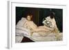 Olympia, 1863-Edouard Manet-Framed Giclee Print