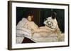 Olympia, 1863-Edouard Manet-Framed Giclee Print