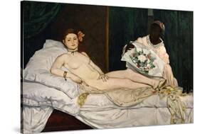 Olympia, 1863-Edouard Manet-Stretched Canvas