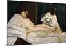 Olympia, 1863-Edouard Manet-Mounted Giclee Print