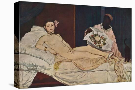 'Olympia', 1863-Edouard Manet-Stretched Canvas