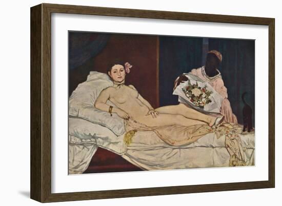 'Olympia', 1863-Edouard Manet-Framed Giclee Print