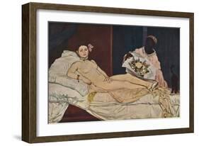 'Olympia', 1863-Edouard Manet-Framed Giclee Print