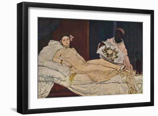 'Olympia', 1863-Edouard Manet-Framed Giclee Print