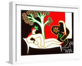 Olympia (After Manet), 2012-Cristina Rodriguez-Framed Premium Giclee Print