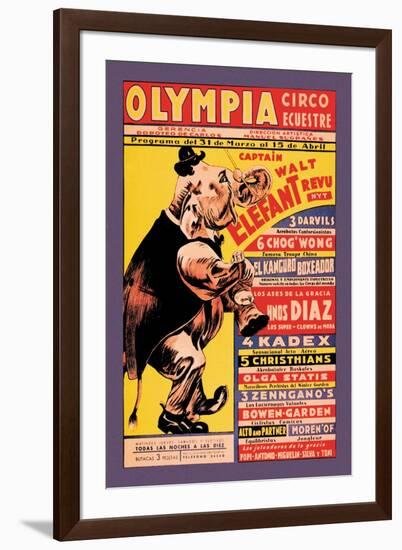Olympia Circo Ecuestre-null-Framed Art Print
