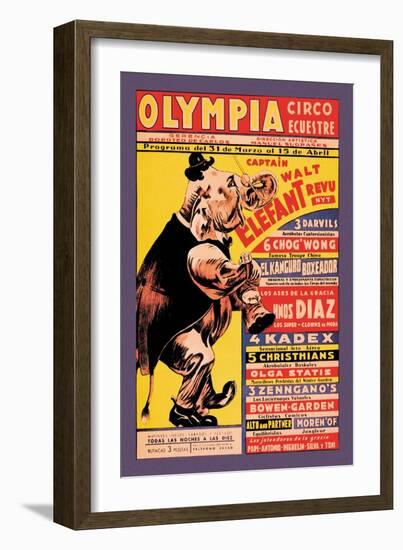 Olympia Circo Ecuestre-null-Framed Art Print