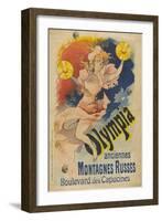 Olympia, Former Roller Coaster. Boulevard Des Capucine-Jules Chéret-Framed Giclee Print