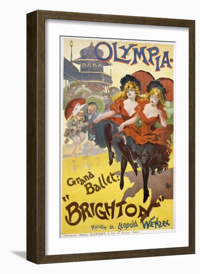 Olympia - Grand Ballet: "Brighton" Poster Advertisement-null-Framed Giclee Print