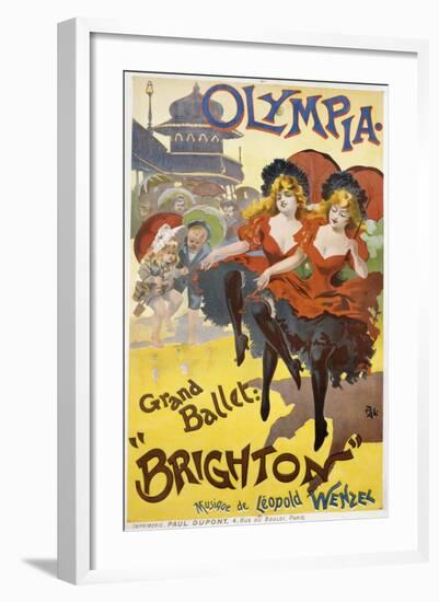 Olympia - Grand Ballet: "Brighton" Poster Advertisement-null-Framed Giclee Print